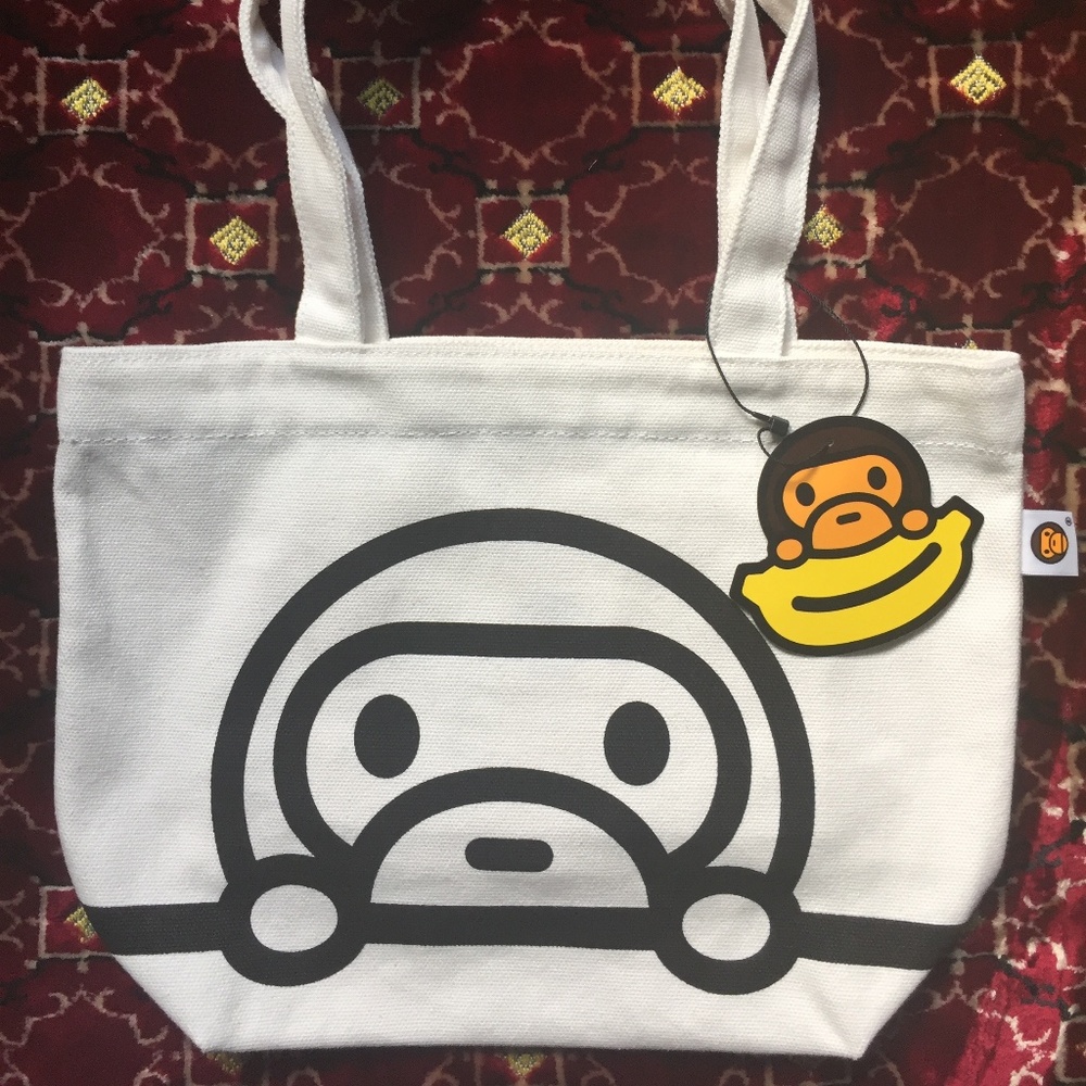 Baby Milo White Tote (Bape)